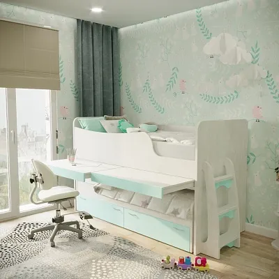 Кровать выдвижная P903, 90x200