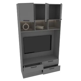 Шкаф с нишей под ТВ с подсветкой A414