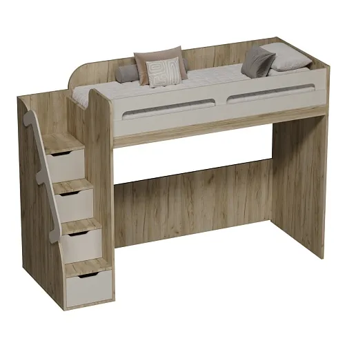 Кровать-чердак E977, 90x200 L/R