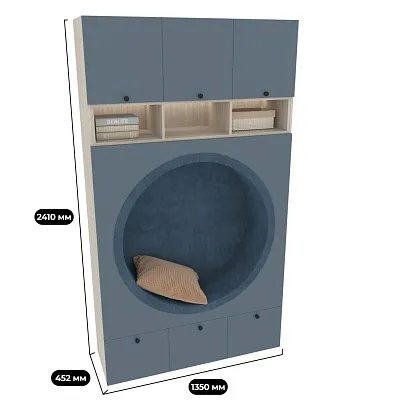 Секция с нишей и мягкими элементами L430.45