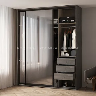 Шкаф-купе ХG216.60-4, профиль INTEGRO, стекло Сатинато белое, с подсветкой