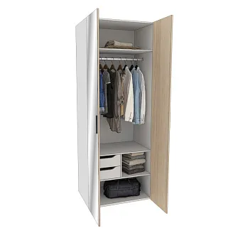 Шкаф двустворчатый с зеркалом L-210.60-2Z