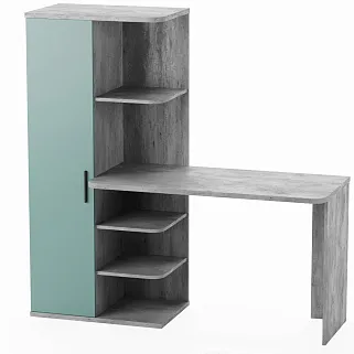 Рабочий стол со встроенным стеллажом HOF423