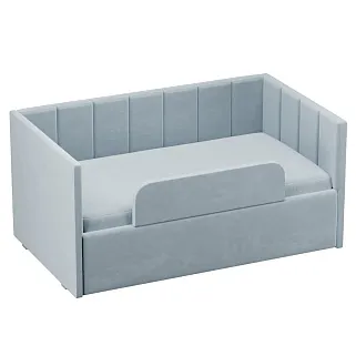 Кровать с подъемным механизмом и ящиком для белья с бортиком LINE 1, 90х160