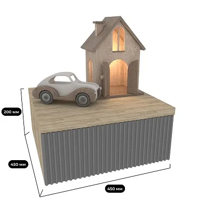 Тумба прикроватная подвесная, фрезерованные фасады в эмали LE709