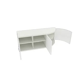 Тумба для обуви радиусная P463 L/R