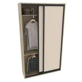 Шкаф-купе ХG140.45-1, профиль INTEGRO, фасад МДФ