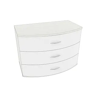 Комод радиусный 3 ящика P703