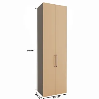 Шкаф двухдверный со штангой L243.44