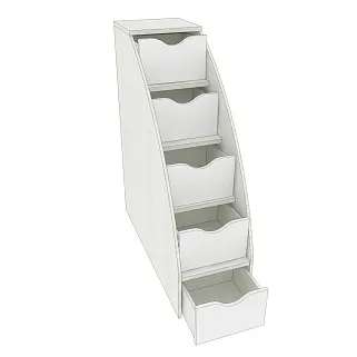 Лестница с ящиками P20 для кроватей P904, P907, P909