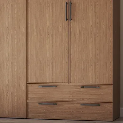 Шкафная группа, фасады наутральный шпон Lazio 98