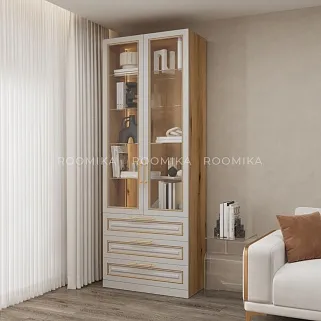 Шкаф книжный со стеклом А213S