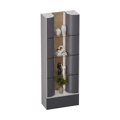 Стеллаж напольный радиусный с подсветкой TG730.90