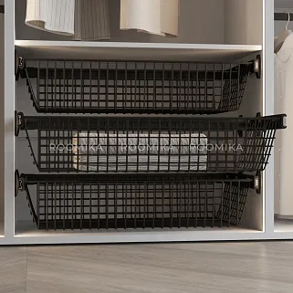 BELLE Корзина для белья 900 мм, цвет черный, BE90BABL