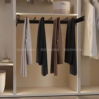 BELLE  Вешалка для брюк, 700 мм, цвет черный, BE70TRBL