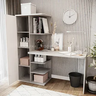 Рабочий стол со встроенным стеллажом HOF423