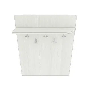 Вешалка настенная с  радиусной полкой P178 L/R