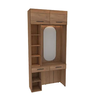 Столик туалетный с антресолью и стеллажом с подсветкой L415