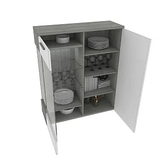 Шкаф напольный с подсветкой LG202 L/R