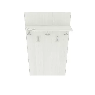 Вешалка настенная полка радиусная P177 L/R