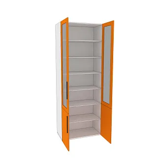 Шкаф книжный со стеклом L214S