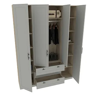 Шкаф четырехдверный для одежды A205-1