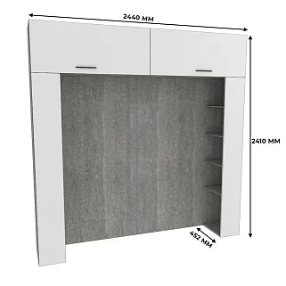 Ниша для кровати с секциями LG-407.44