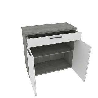 Тумба широкая 2 дверная с ящиком LG-876