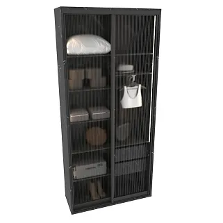 Шкаф-купе ХG126.45-3, профиль INTEGRO, стекло Estriado бесцветное, с подсветкой