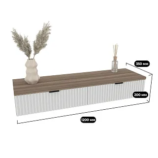 Туалетный столик, фрезерованные фасады в эмали LE-515