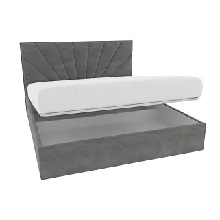 Кровать двуспальная мягкая SUNRISE с подъемным механизмом, 200x200