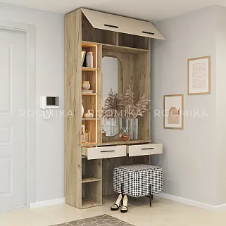 Столик туалетный с антресолью и стеллажом L-415