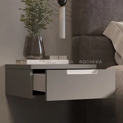 Тумба прикроватная подвесная, фасады в эмали LE709