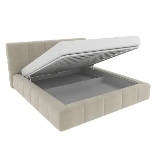 Кровать двуспальная мягкая QUADRO-soft  с подъемным механизмом, 180x200