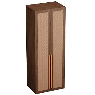 Шкаф двустворчатый, фасады натуральный ротанг L210.60-3