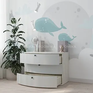 Комод радиусный 3 ящика P703