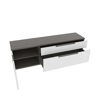 Тумба TV напольная, фасады в эмали LE-506 L/R