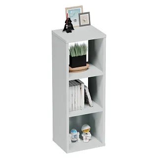 Cтеллаж сквозной книжный на 3 ниши с фасадом E803