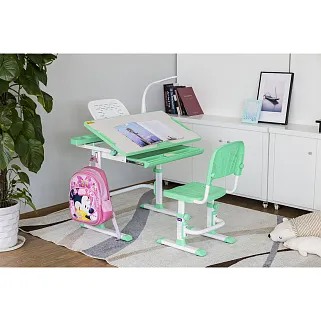 Комплект парта + стул трансформеры DISA GREEN