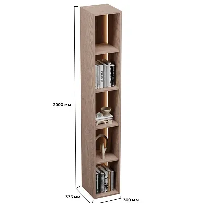 Стеллаж R314 на тумбу R502, R508 с подсветкой