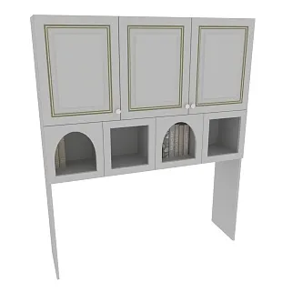 Надставка на стол с фигурными вставками A814