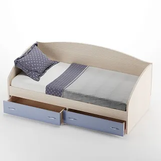 Кровать односпальная с ящиками P902N, 90x190