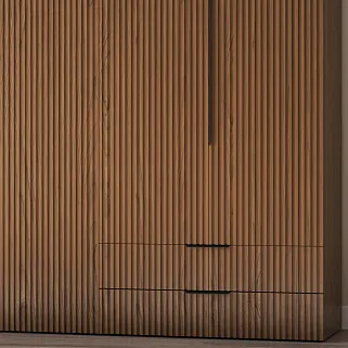 Шкафная группа, фасады наутральный шпон Lazio 99