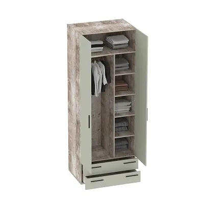 Шкаф двустворчатый с ящиками L211.60