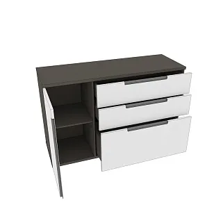 Комод, фасады в эмали LE-706 L/R