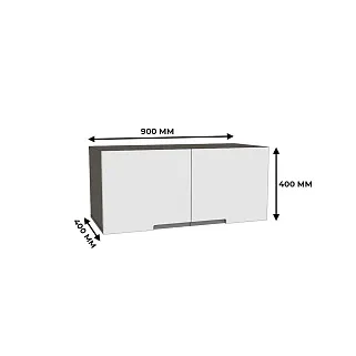 Антресоль широкая на 900мм, фасады в эмали LE-461.1