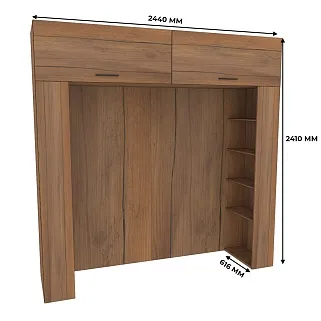 Ниша для кровати с секциями L407.60