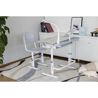 Комплект парта + стул трансформеры DISA GREY