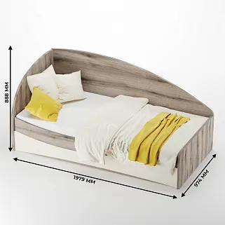 Кровать односпальная P901 с подъемным механизмом, 90x190