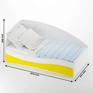Кровать односпальная P901 с подъемным механизмом, 90x190